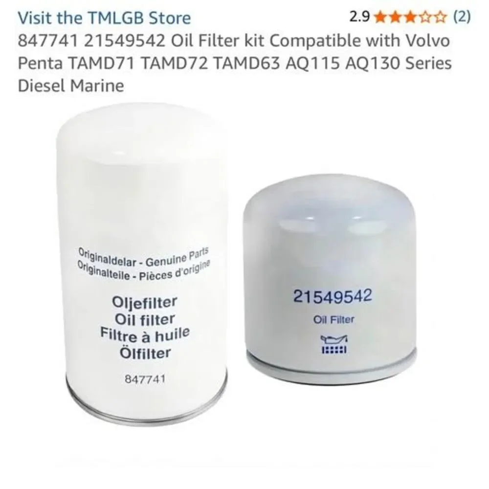 New oil filter kit